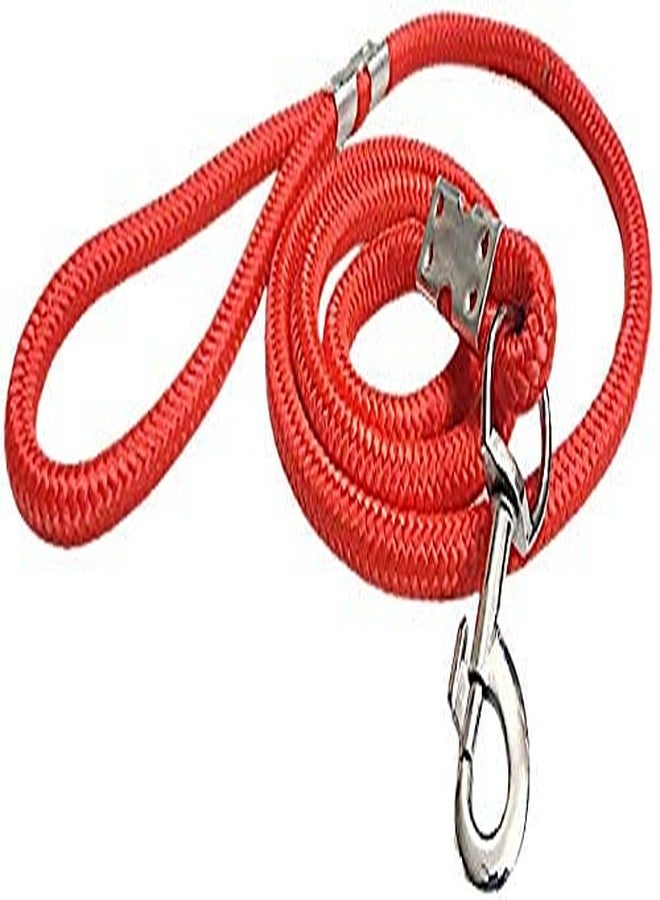 Pups&Pets Dog Rope Leash, Strong Braided Lead Leash Soft Pet Leash (Red Color, Waterproof, Large Dog, Leash Size 12 MM) - Image 1